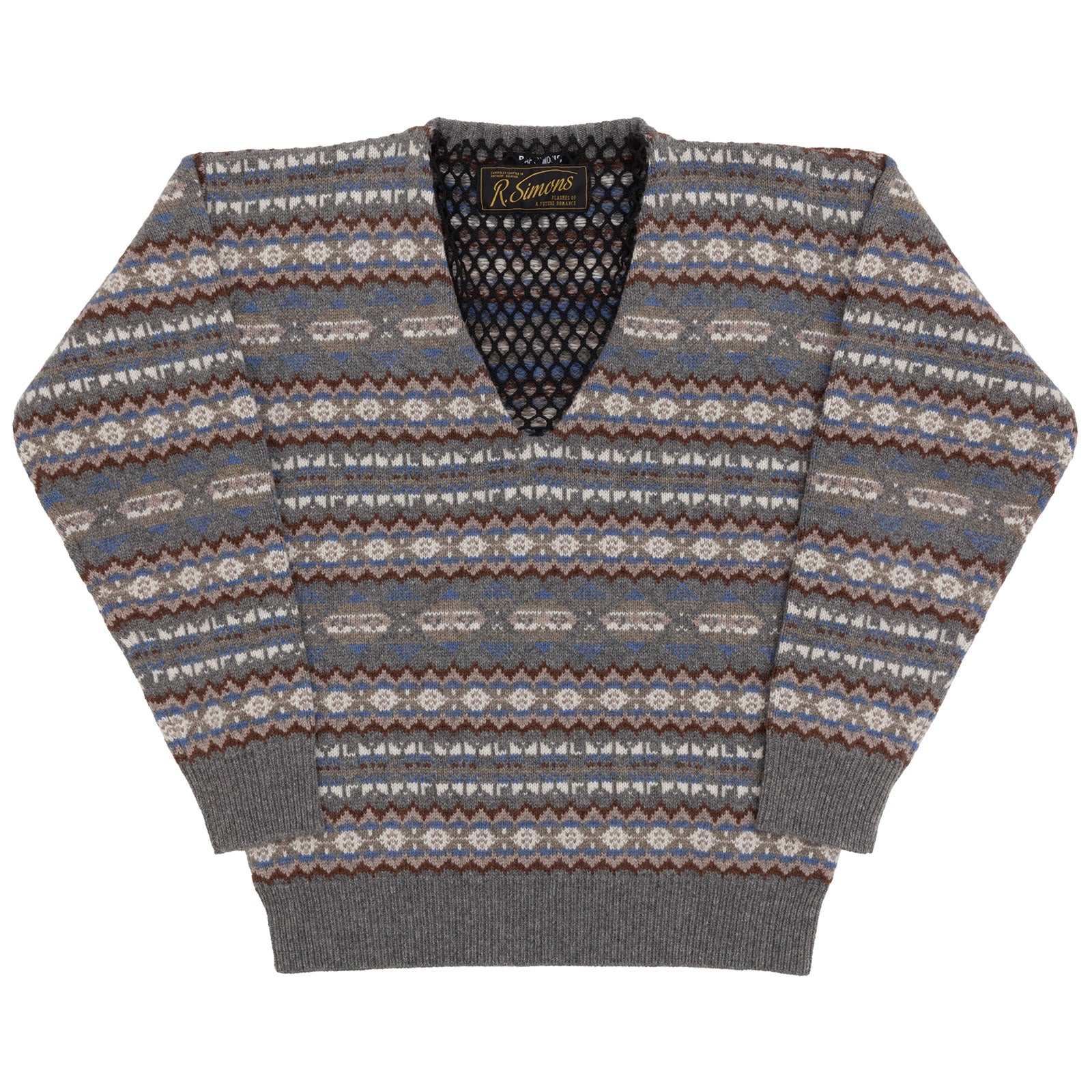 Raf Simons Jacquard Knit Grey Blue SS2022 –