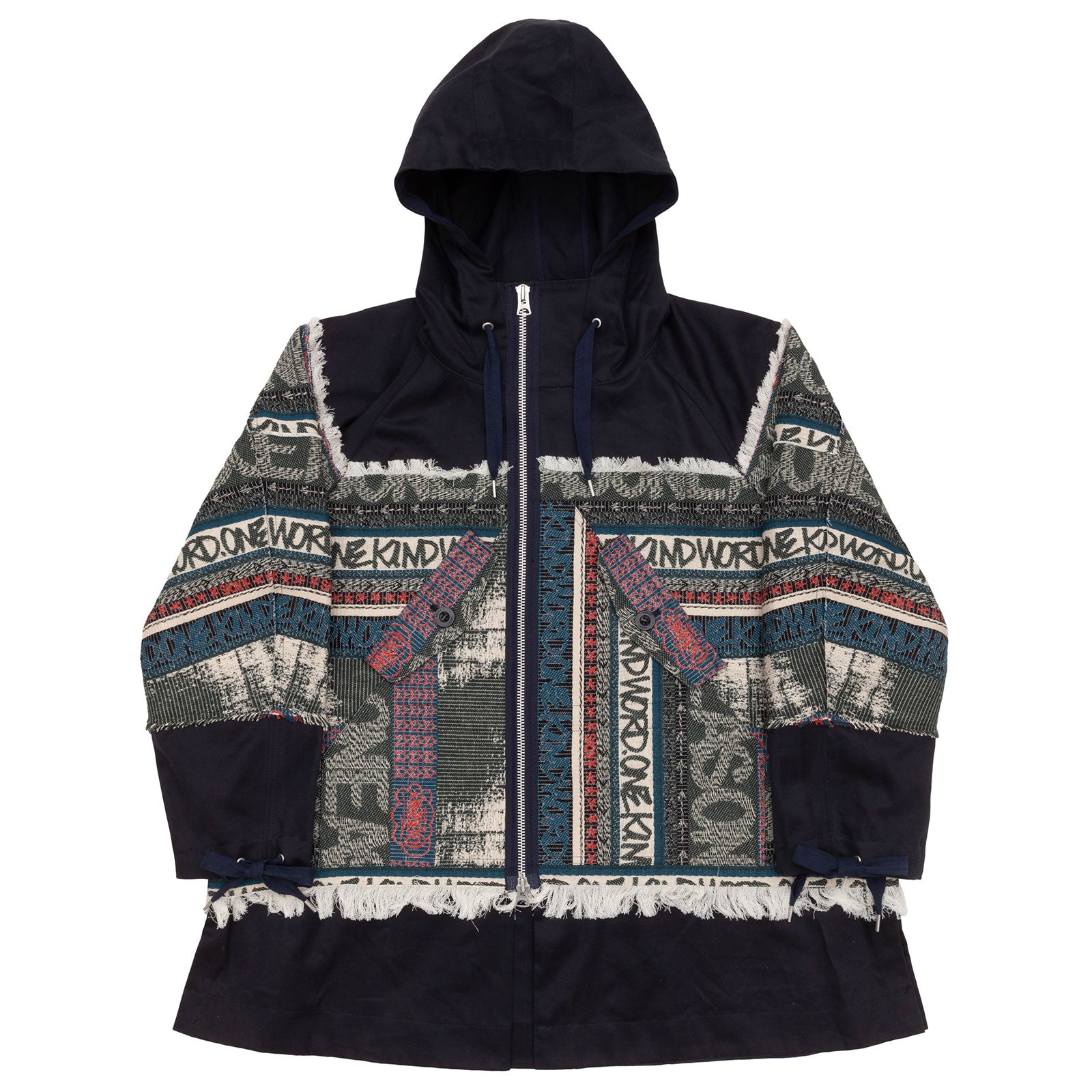 Louis Vuitton Made to Order Patchworked Oversized Hooded Blouson Multico. Size 52