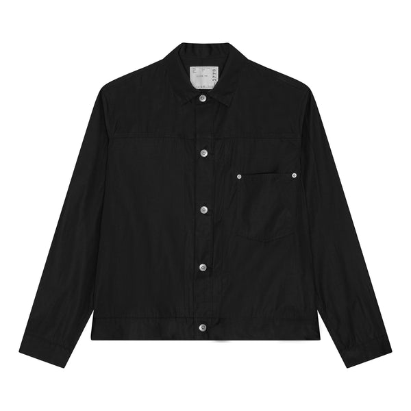 sacai Poplin Jacket Black, 25-03779M – stormfashion.dk