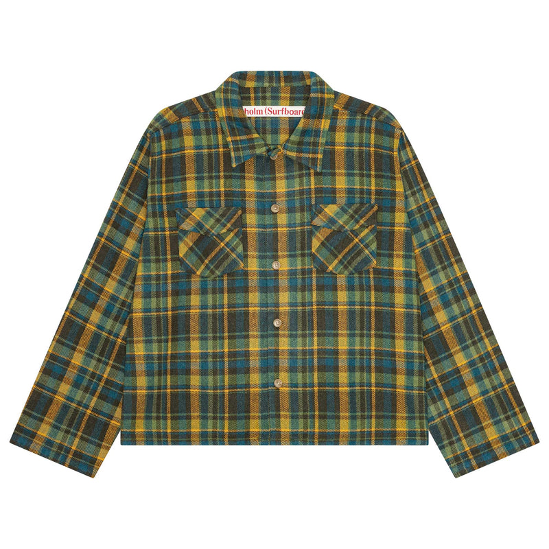 美品Stockholm (Surfboard) Club Overshirt Stockholm Surfboard Club Flannel Overshirt Blue Check – Très Bien
