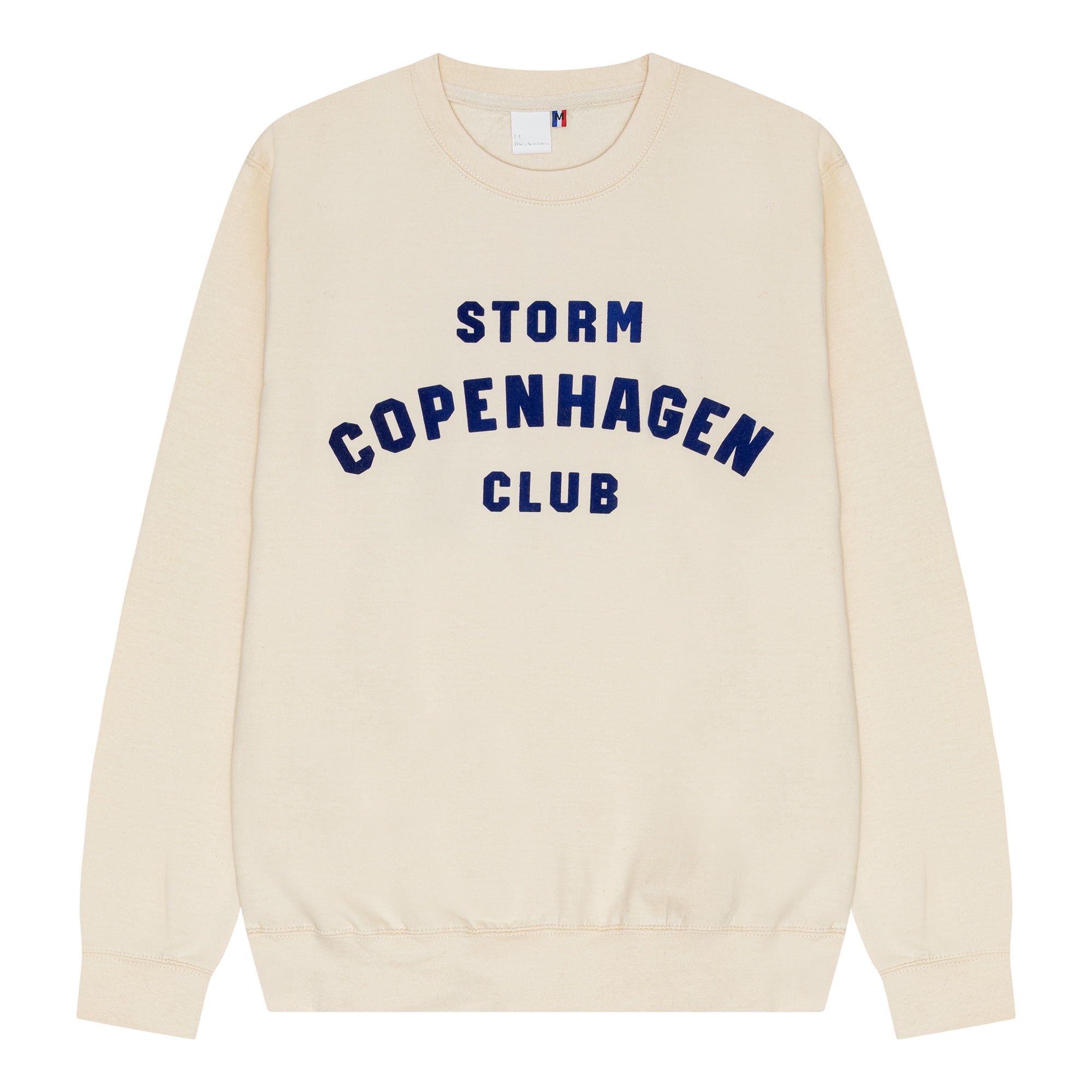Storm Club Sweatshirt Cream / Navy – stormfashion.dk