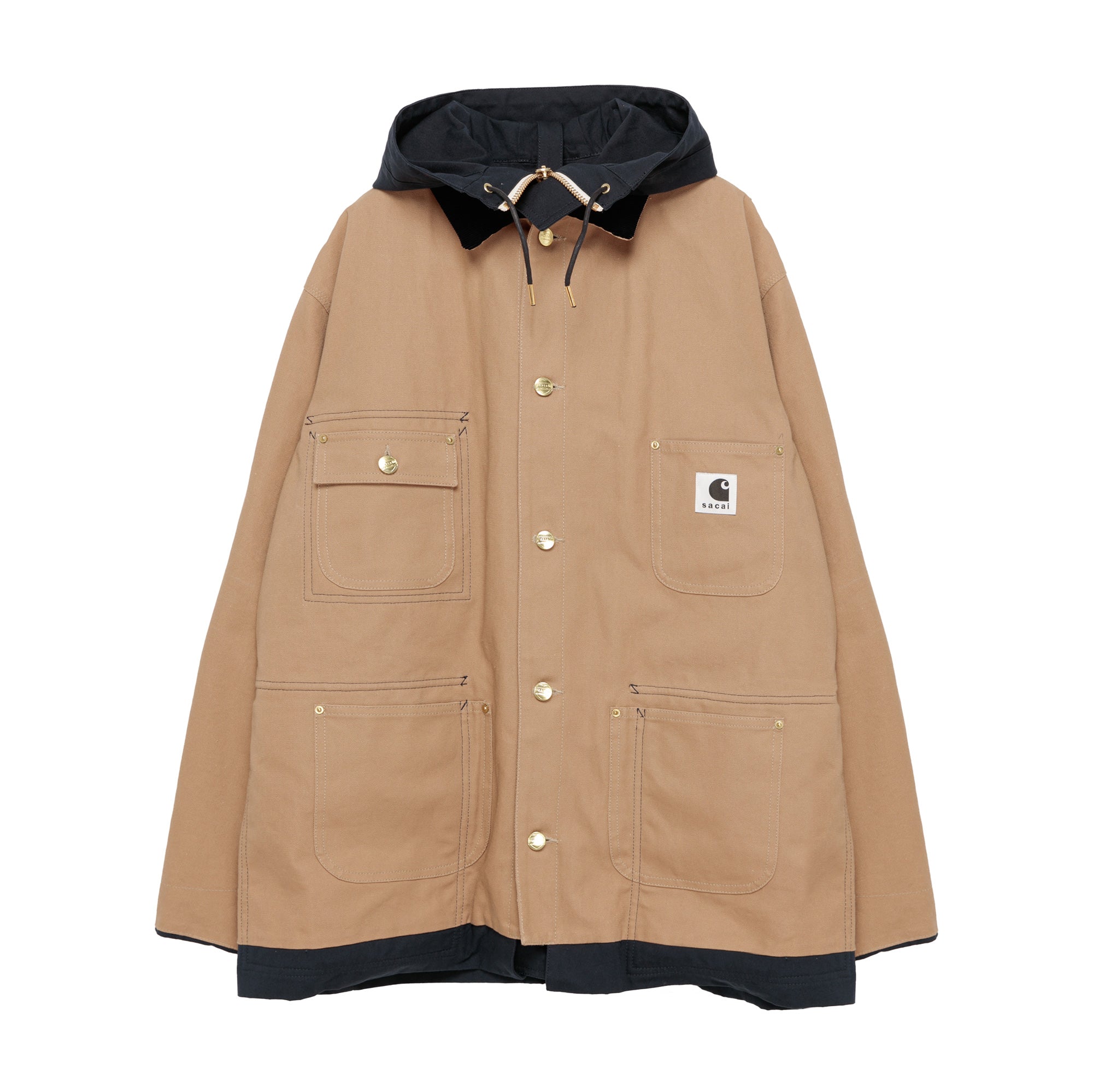 sacai x Carhartt WIP Reversible Duck Coat Beige/Navy 24-03390M ...