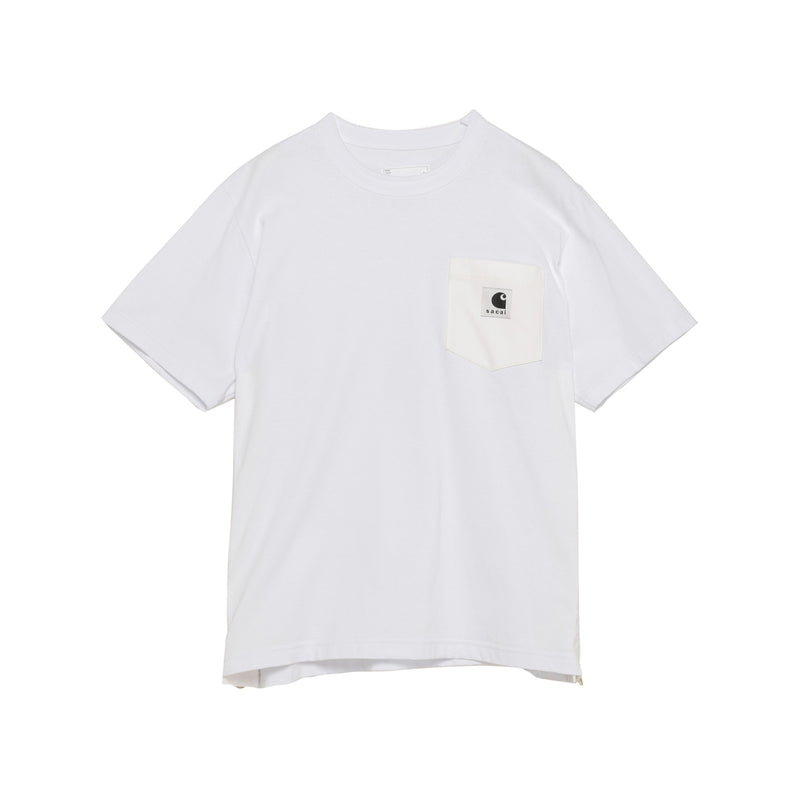 sacai x Carhartt WIP T-Shirt White 24-0725S – stormfashion.dk