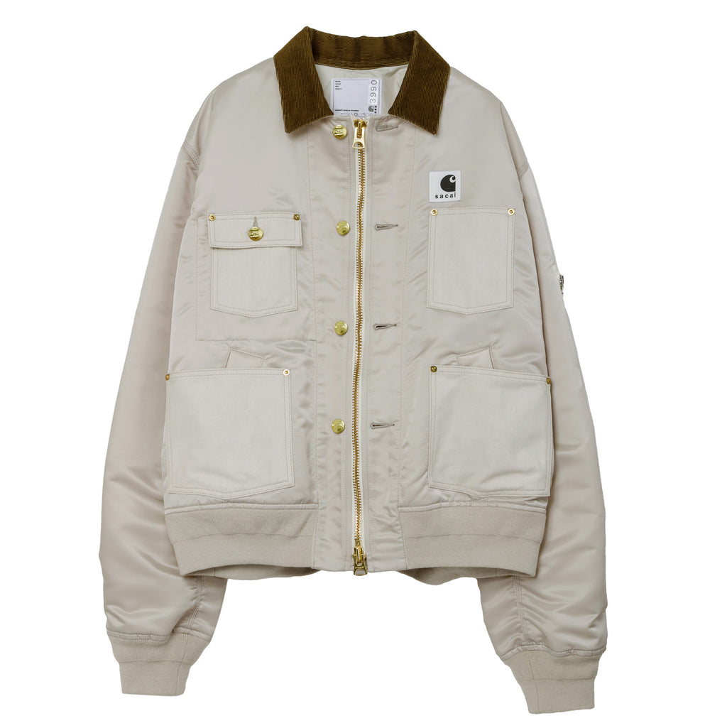 m*様 DEFORM DOCKING NYLON JACKET Ivory Jackets | Deus Ex Machina | Dogleg Jacket - Ivory – Deus Ex