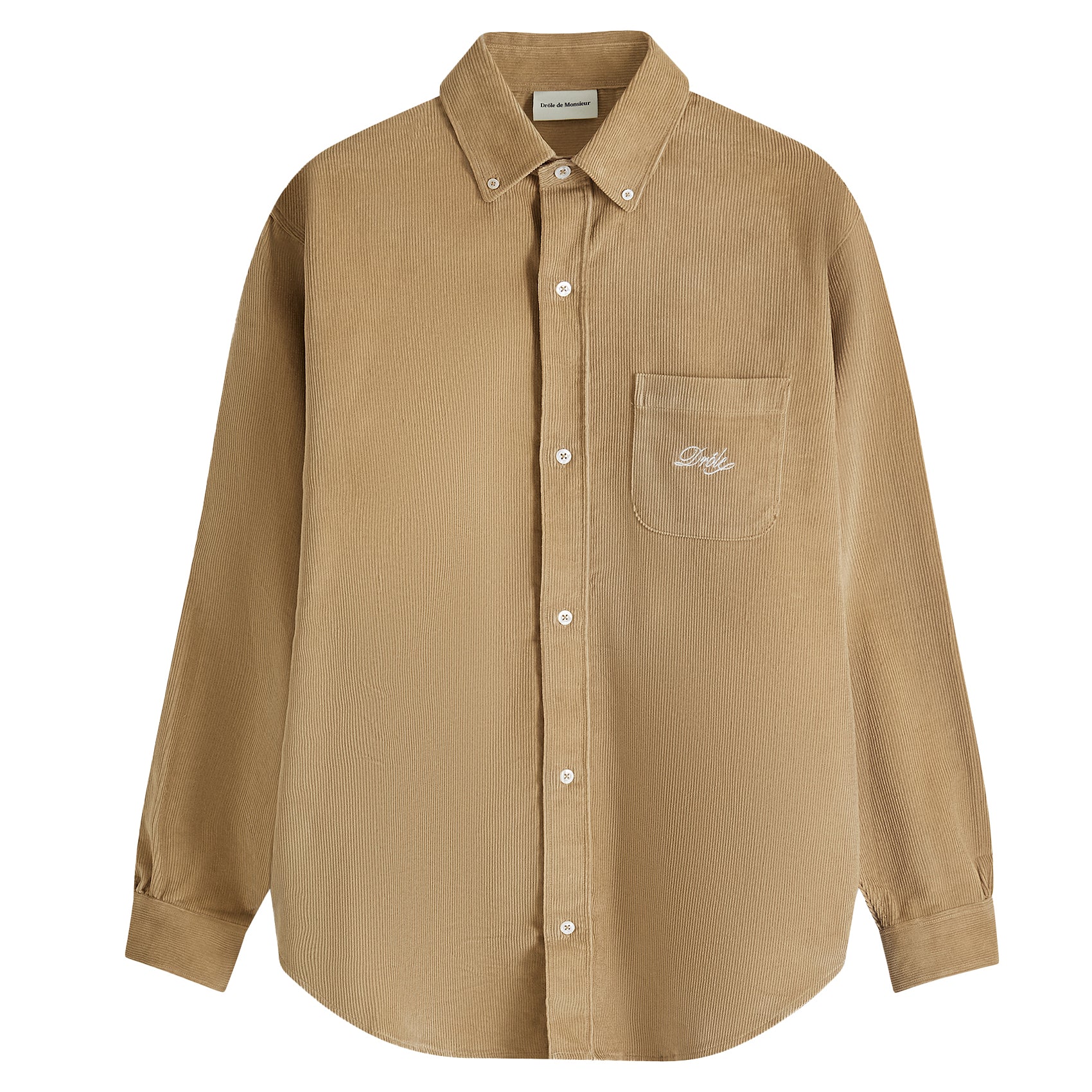 Drôle de Monsieur La Chemise Corduroy, Beige, PERM-SH172-CO156-BG ...