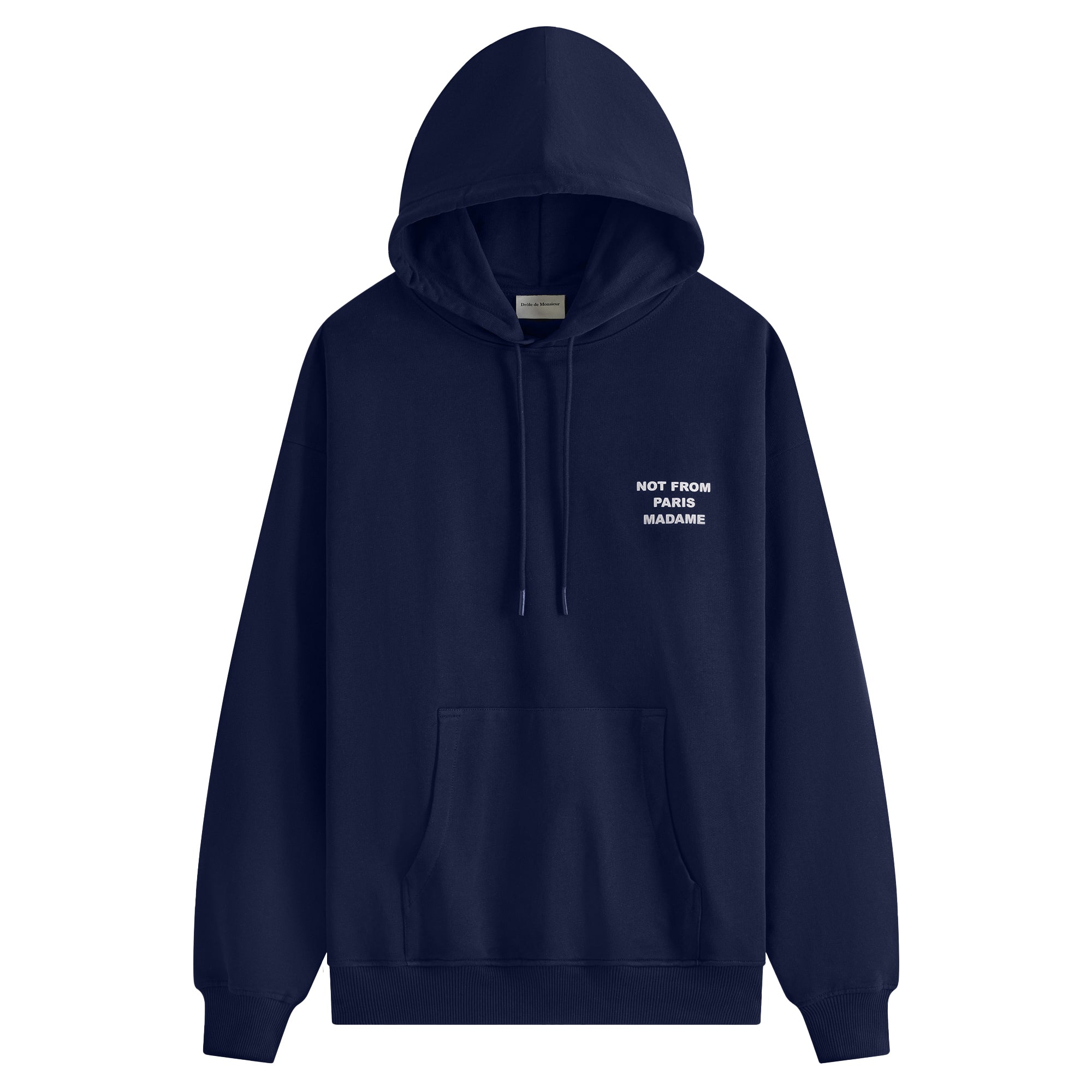 Drôle de Monsieur Hoodie Slogan, Navy, PERM-HO162-CO127-NY ...