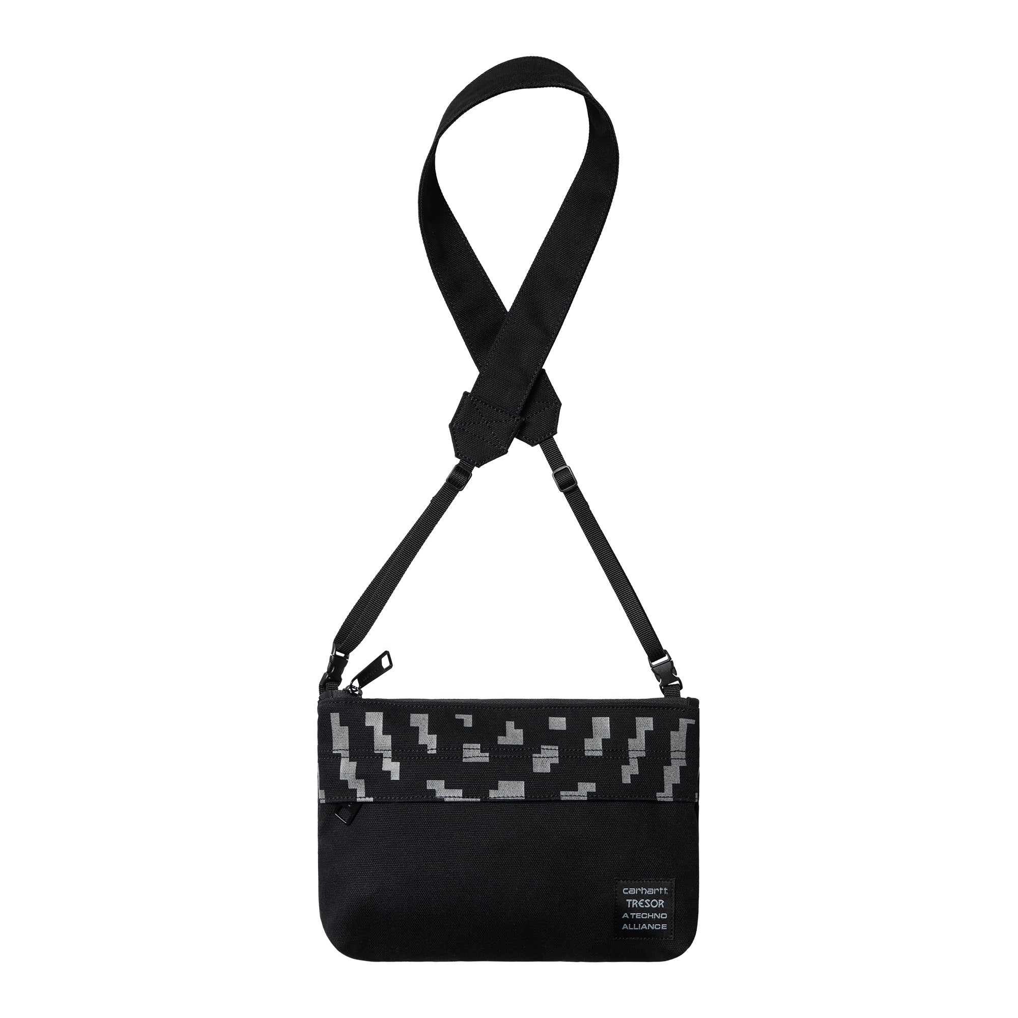 Carhartt WIP X TRESOR Way Of The Light Strap Bag Black / Dark Grey ...