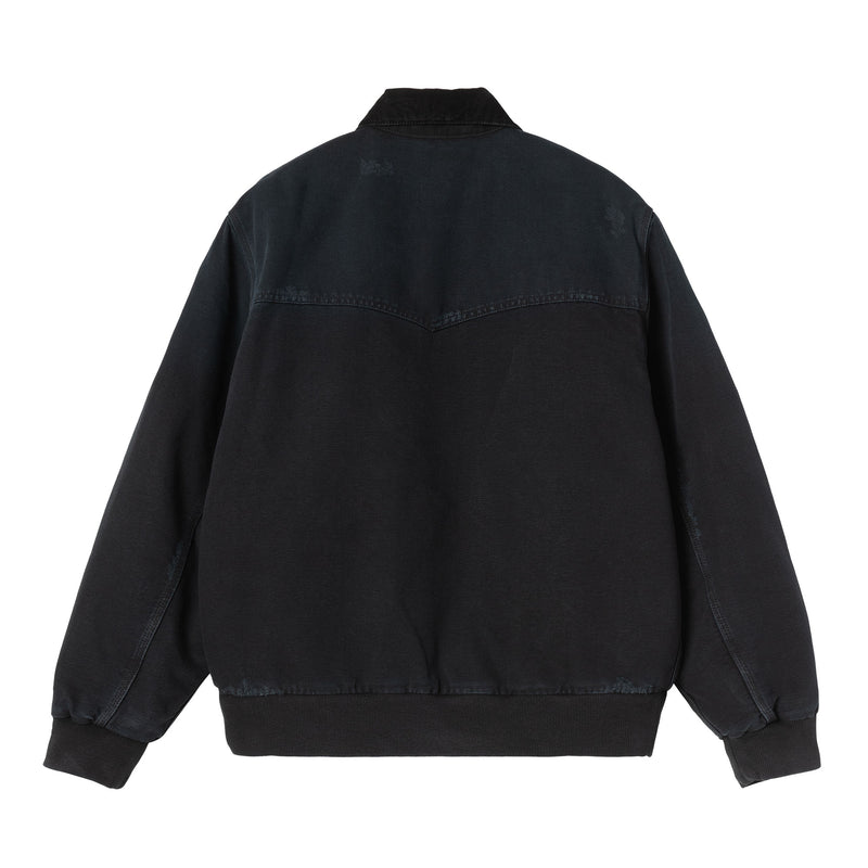Carhartt WIP, OG Santa Fe Jacket, Black / Black, Grind washed