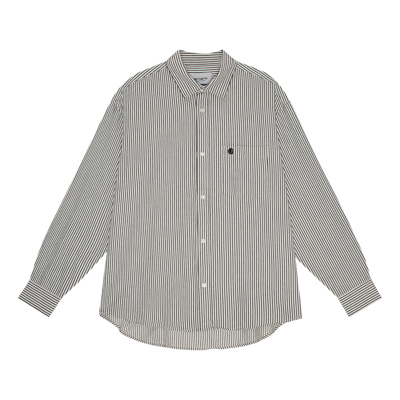 Carhartt WIP Kyle Shirt Drake Stripe, White / Blue – Page 2