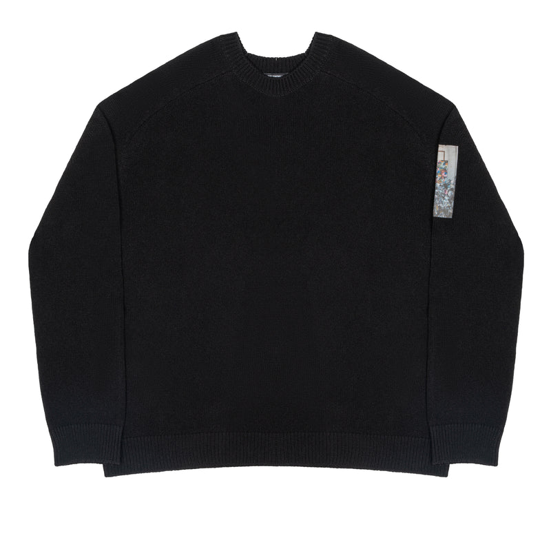 Patch sweater